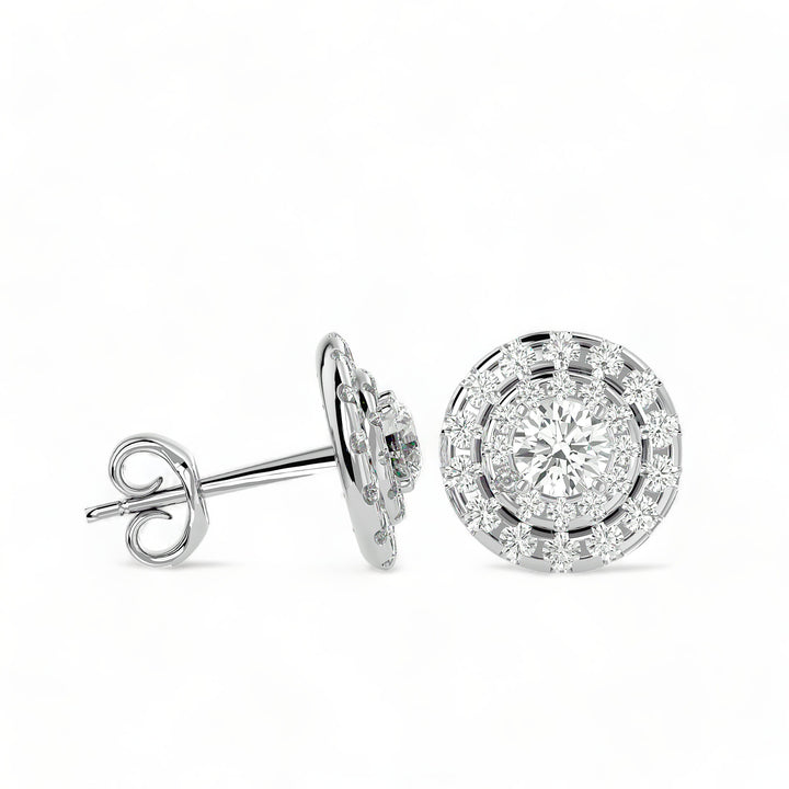Round Halo Moissanite Stud Earrings (2 ct. tw.)