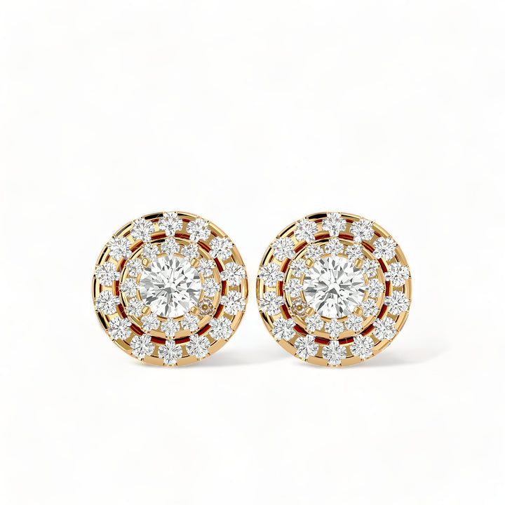 Round Halo Moissanite Stud Earrings (2 ct. tw.)