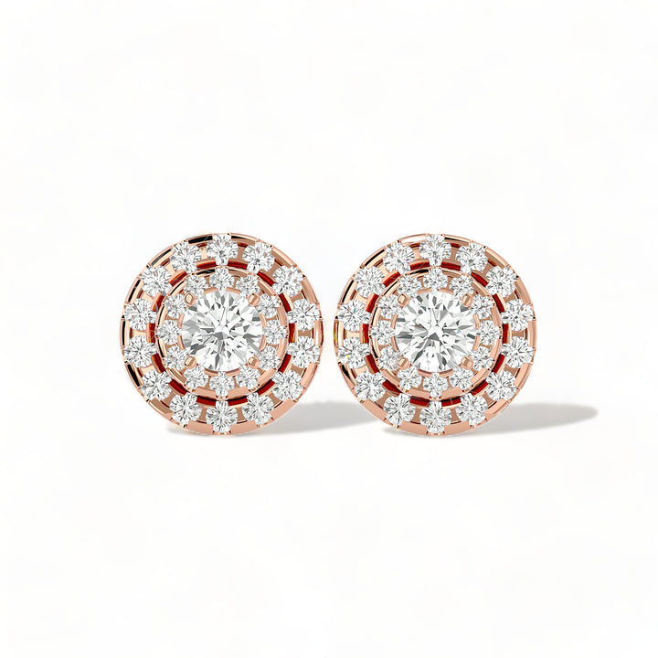 Round Halo Moissanite Stud Earrings (2 ct. tw.)