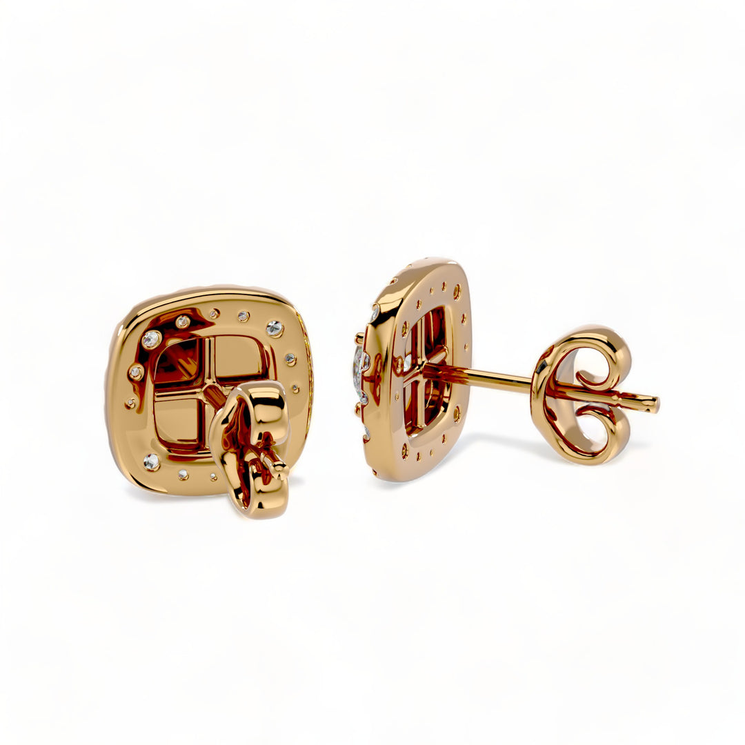 Round Halo Moissanite Stud Earrings (2 ct. tw.)