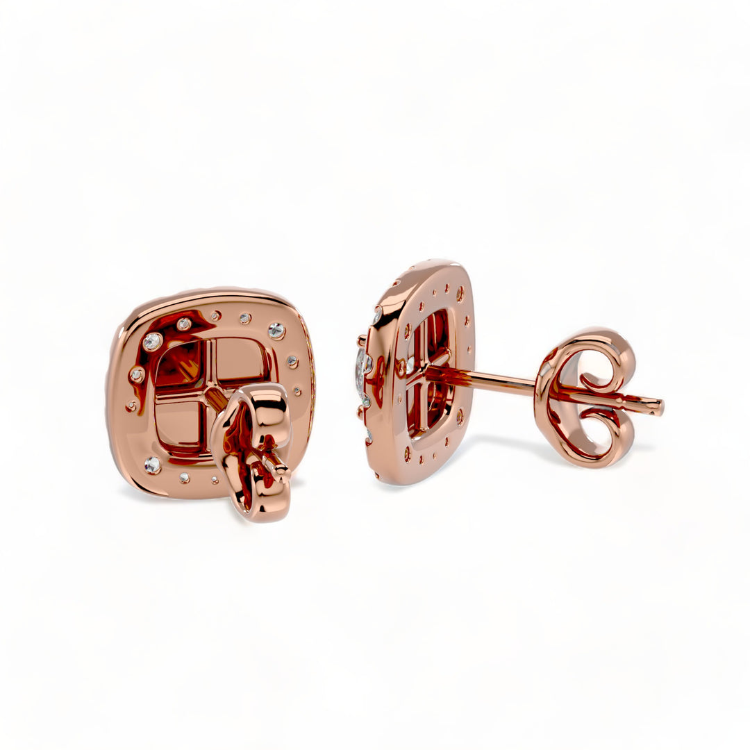 Round Halo Moissanite Stud Earrings (2 ct. tw.)