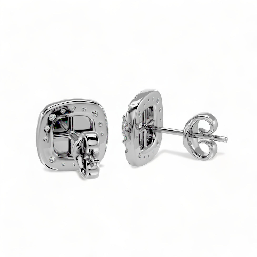 Round Halo Moissanite Stud Earrings (2 ct. tw.)