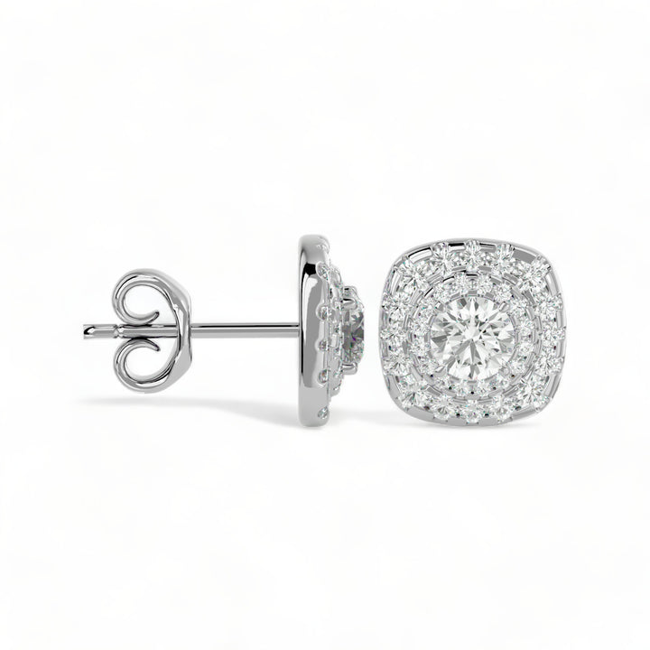 Round Halo Moissanite Stud Earrings (2 ct. tw.)