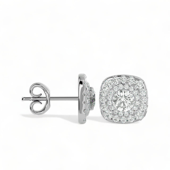 Round Halo Moissanite Stud Earrings (2 ct. tw.)