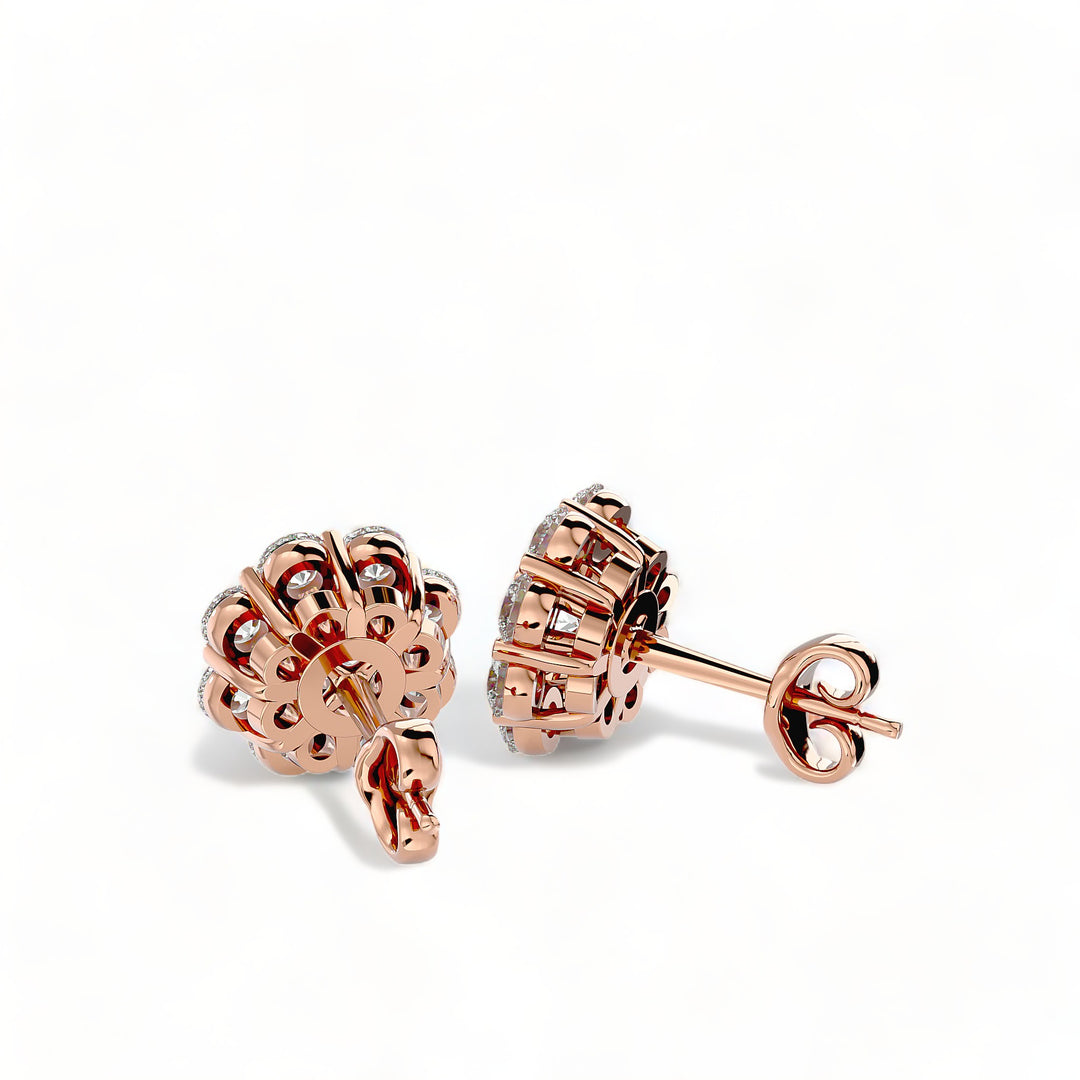 Round Halo Moissanite Stud Earrings (2 ct. tw.)