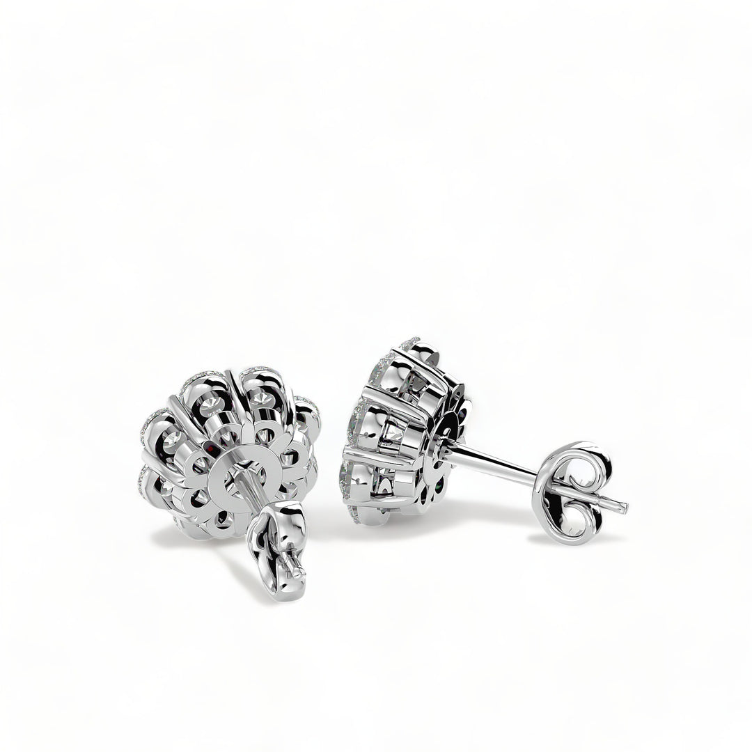 Round Halo Moissanite Stud Earrings (2 ct. tw.)