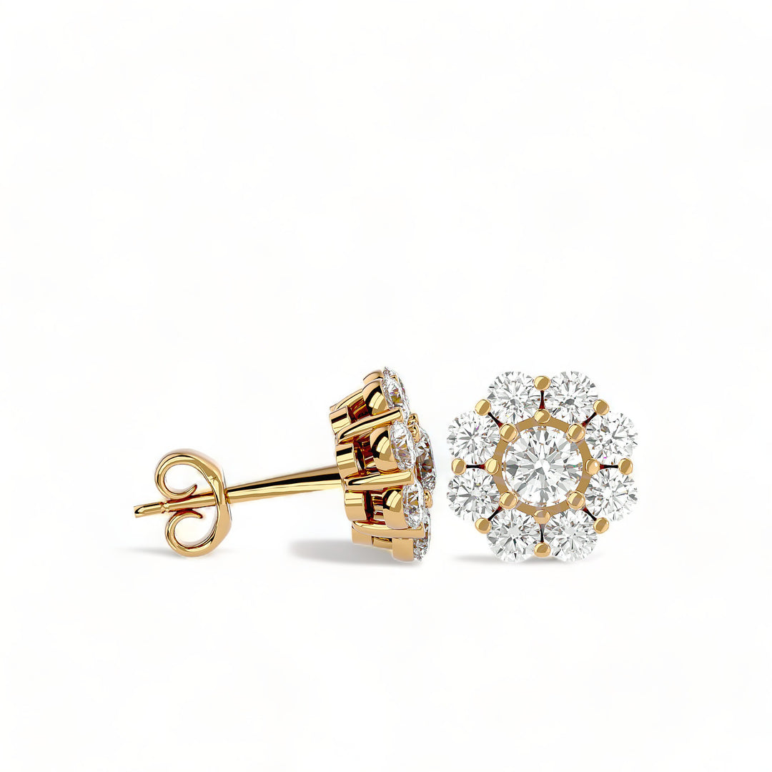 Round Halo Moissanite Stud Earrings (2 ct. tw.)