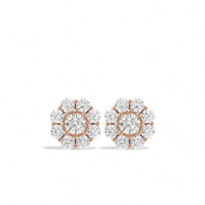 Round Halo Moissanite Stud Earrings (2 ct. tw.)