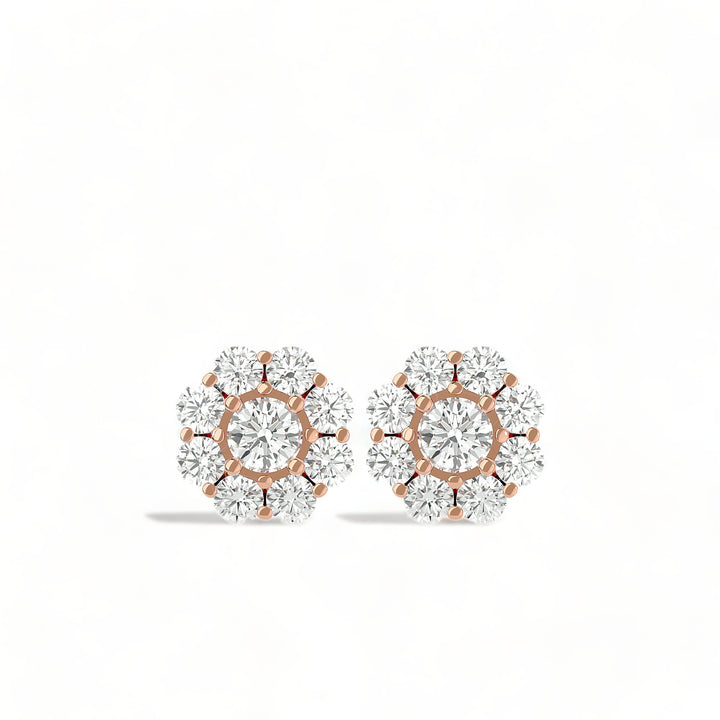 Round Halo Moissanite Stud Earrings (2 ct. tw.)