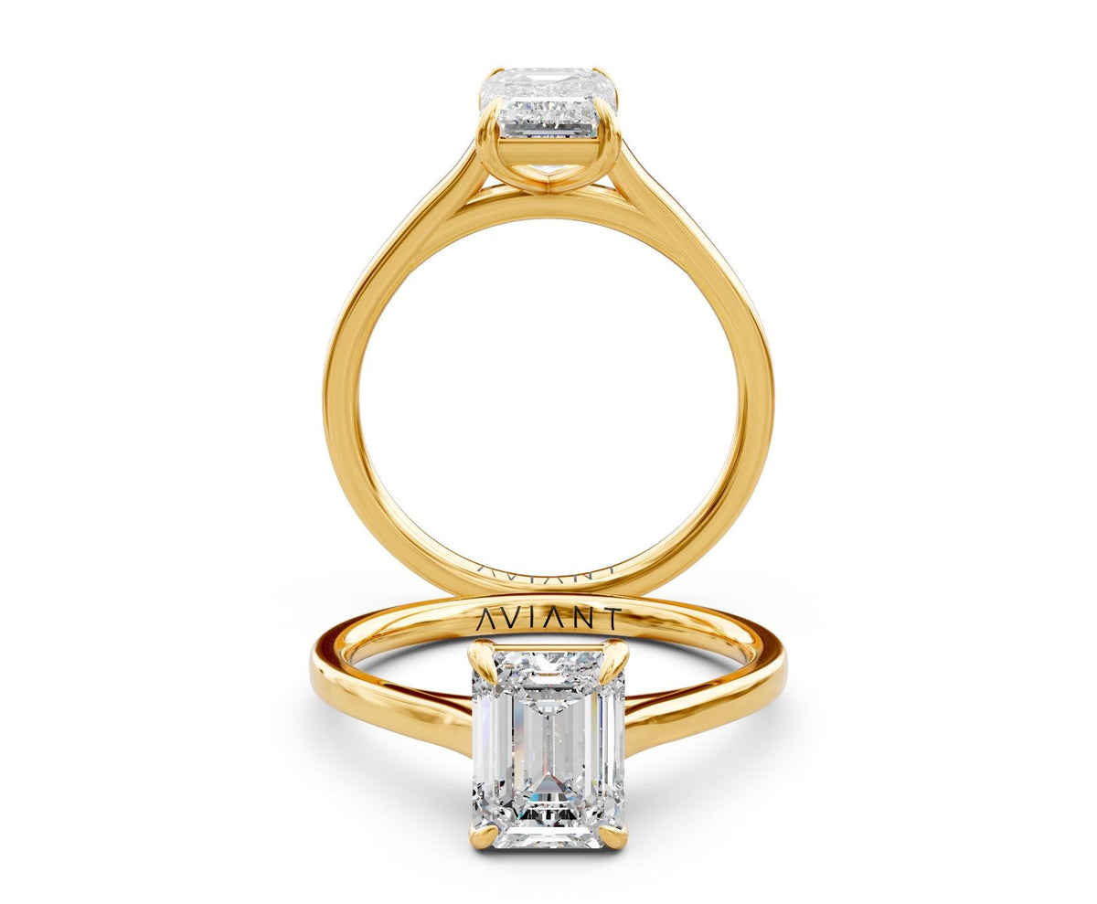 Juliet Solitaire with 1ct Emerald Lab Diamond