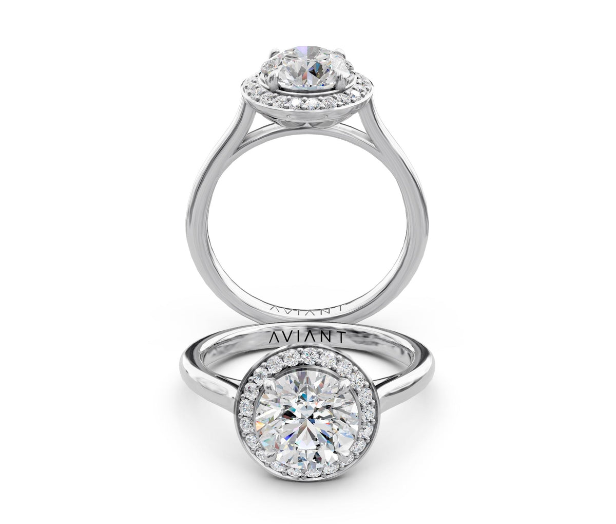 Noelle Halo with 2ct Round Lab Diamond