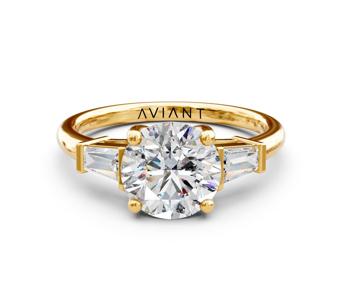 Josephine Three-Stone with 2ct Round Lab Diamond