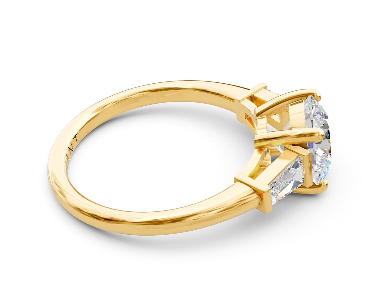 Josephine Three-Stone with 2ct Round Lab Diamond