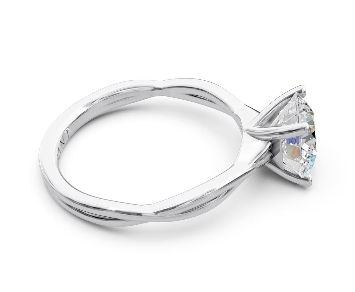 Bianca Solitaire with 2ct Round Lab Diamond