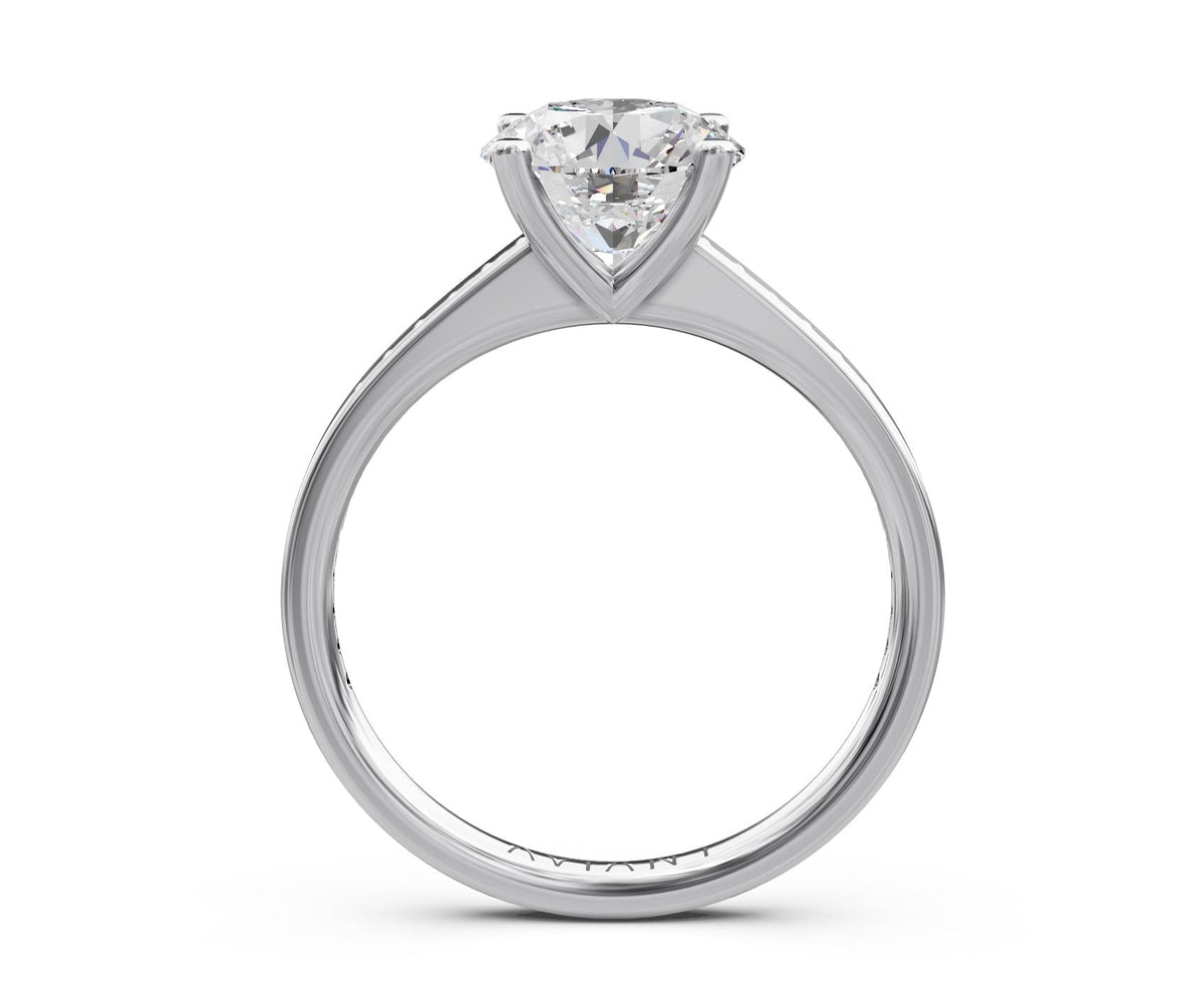 Nadia French Pavé with 3ct Round Lab Diamond