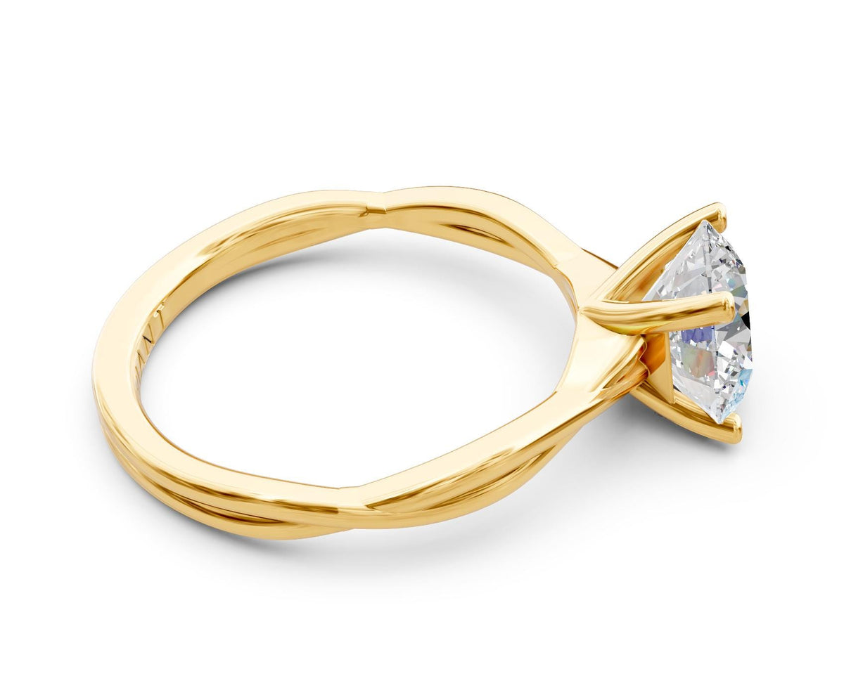 Bianca Solitaire with 2ct Round Lab Diamond