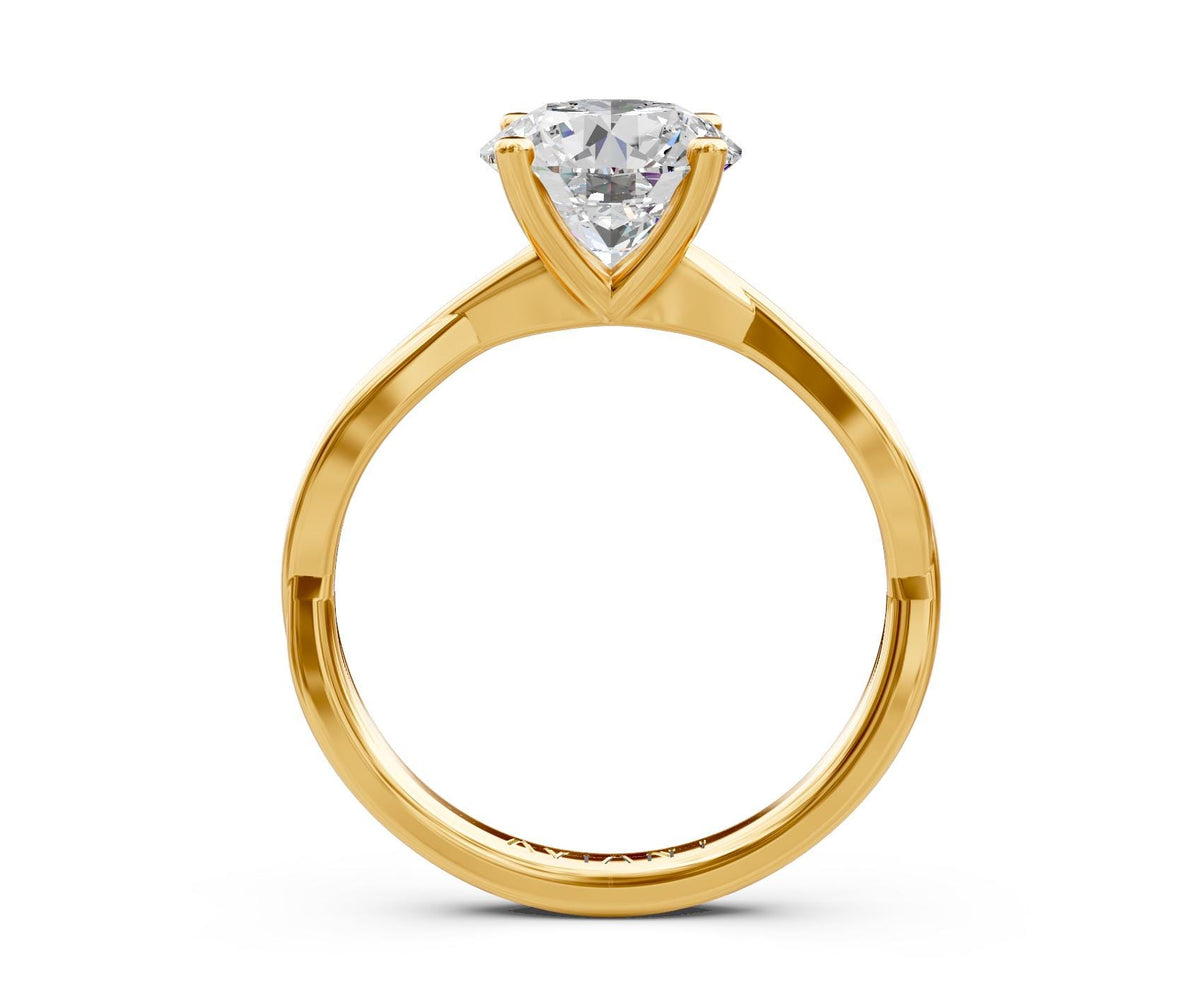 Bianca Solitaire with 2ct Round Lab Diamond