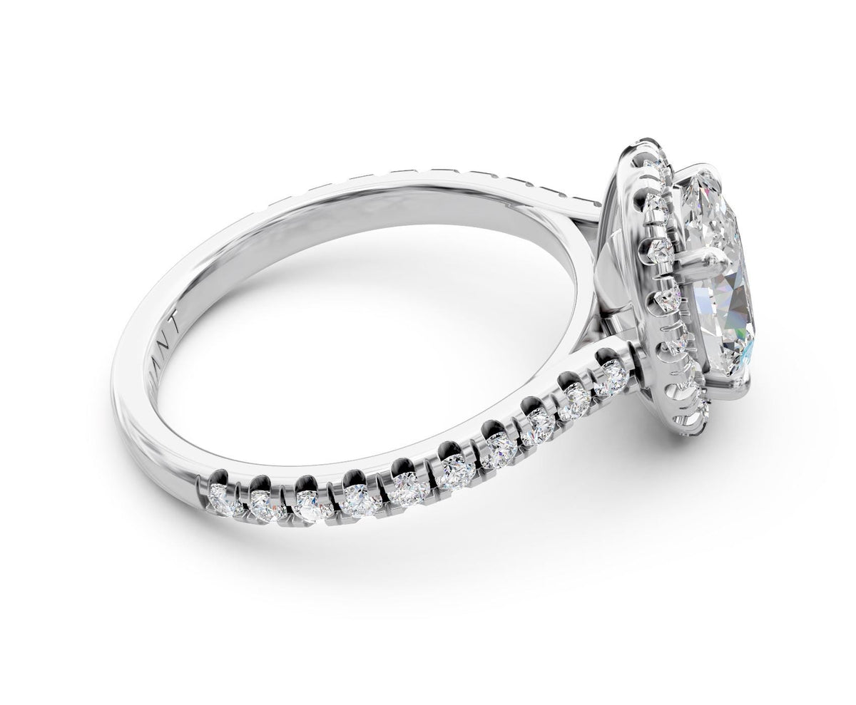 Vivian Halo with 1ct Oval Lab Diamond