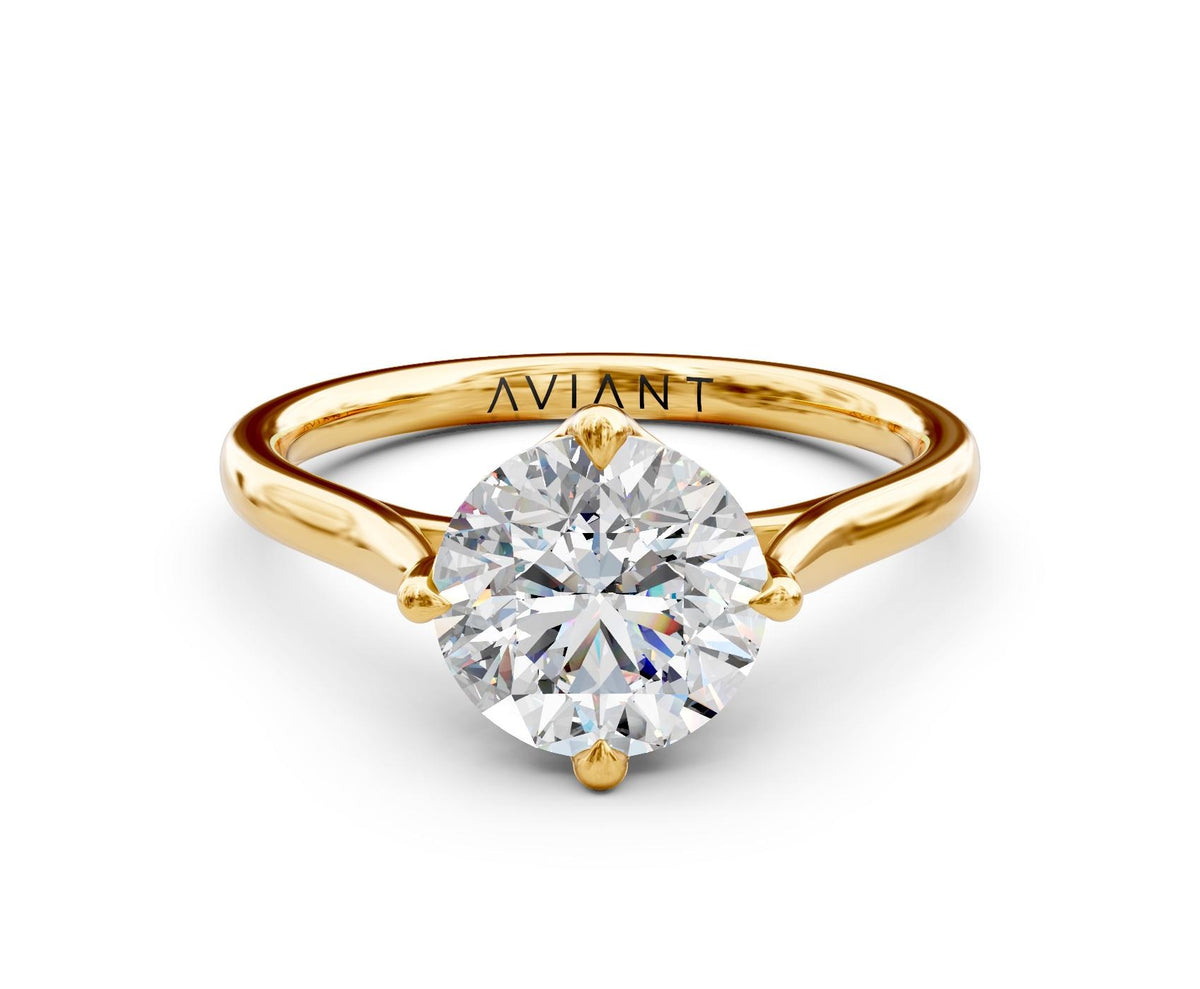 Gemma Solitaire with 3ct Round Lab Diamond