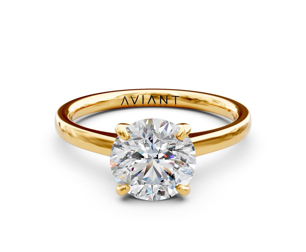 Ruby Solitaire with 2ct Round Lab Diamond
