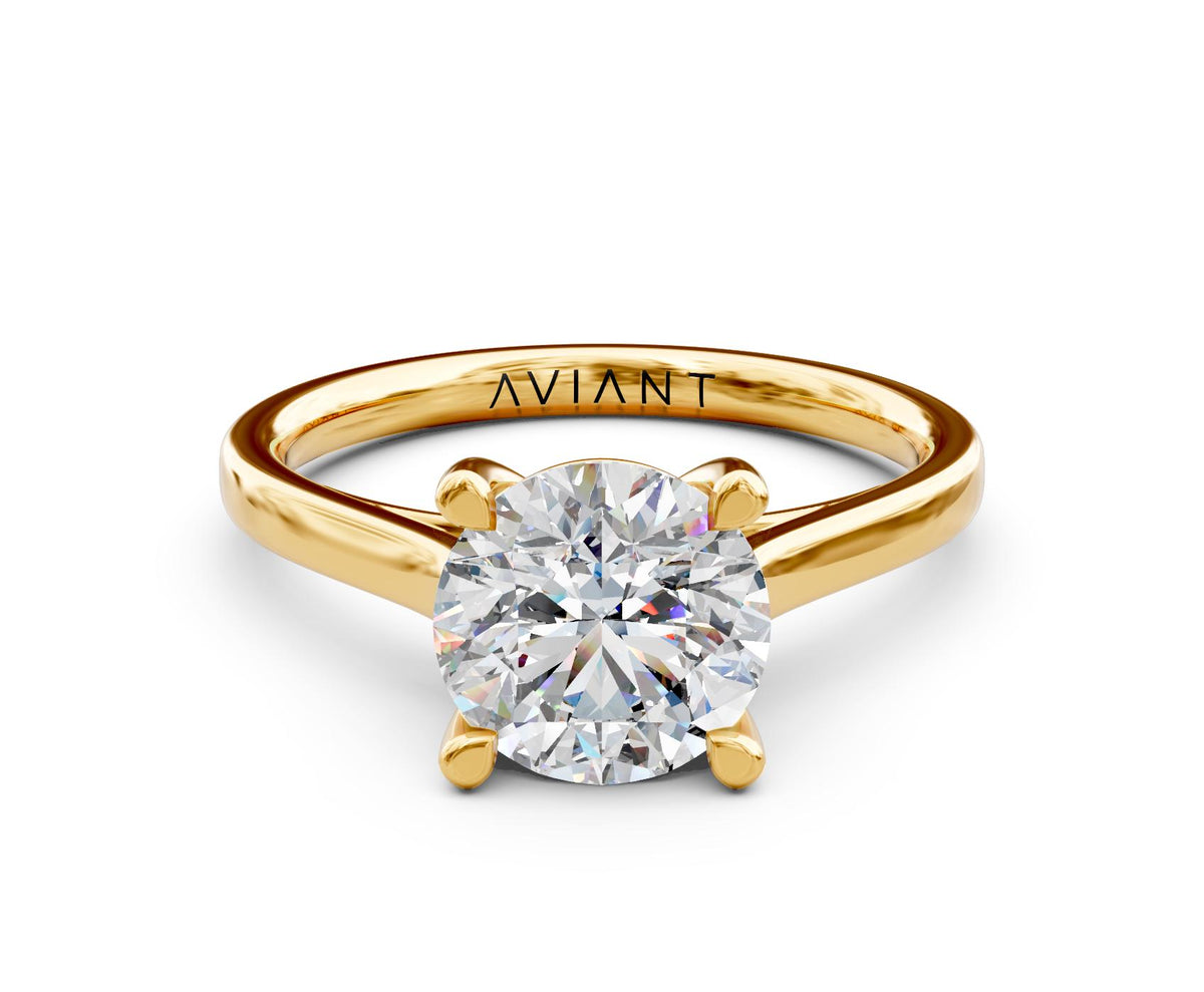 Elodie Solitaire with 1ct Round Lab Diamond