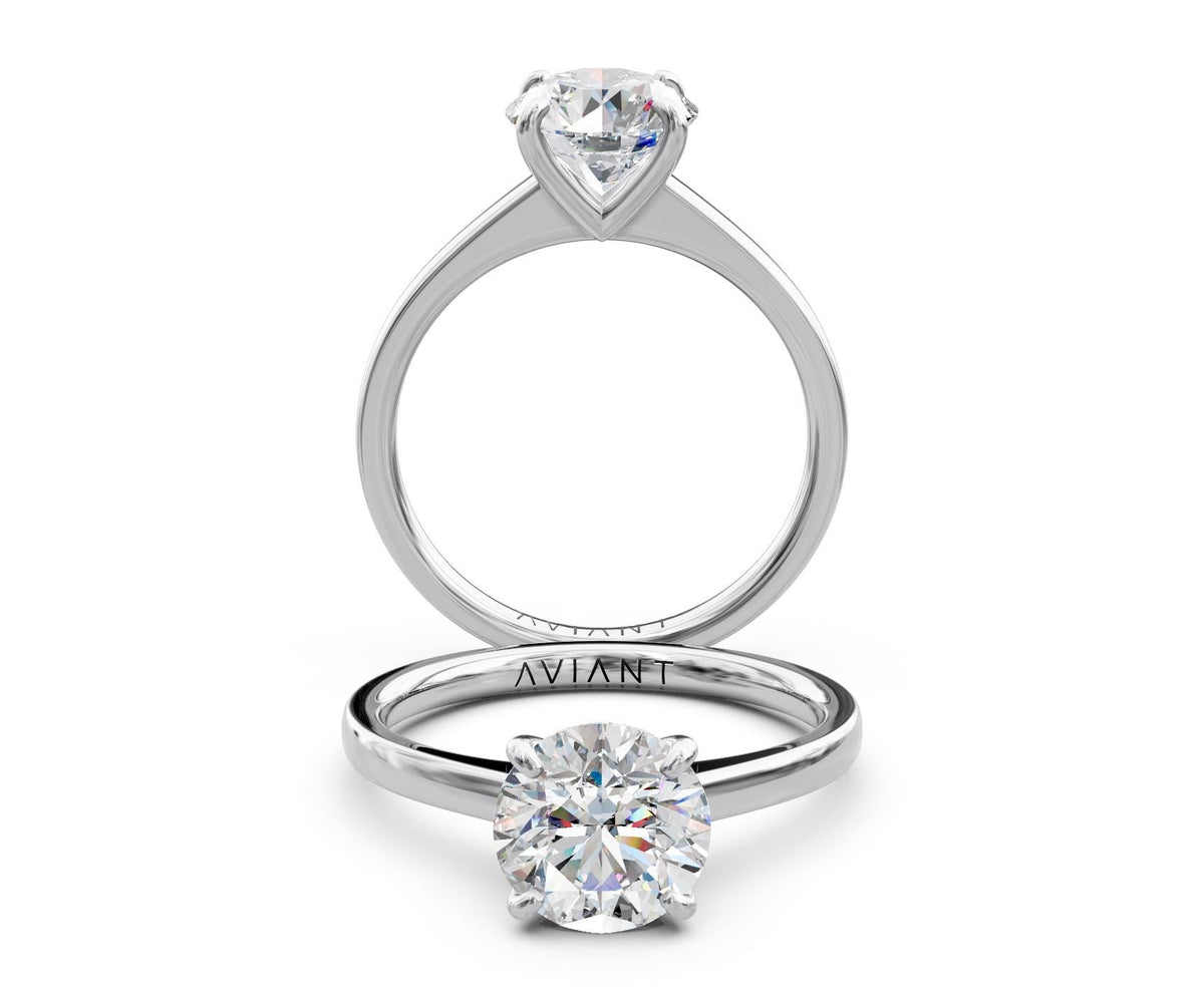Ruby Solitaire with 2ct Round Lab Diamond