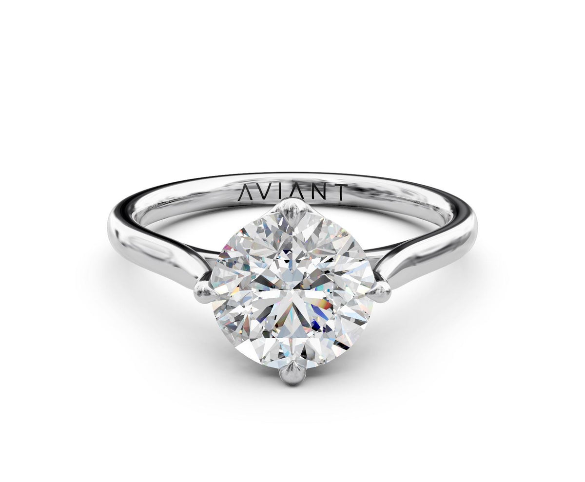 Gemma Solitaire with 3ct Round Lab Diamond