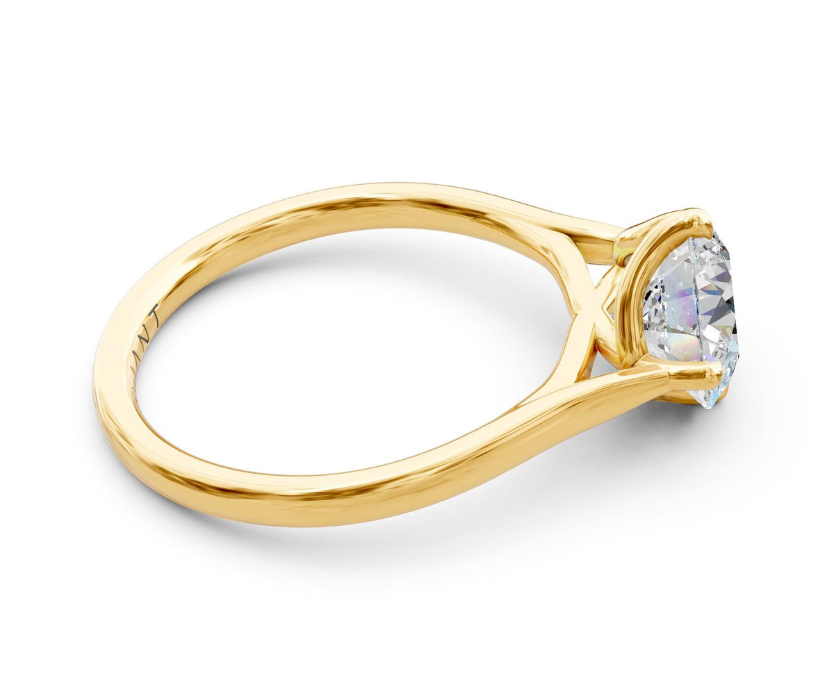 Gemma Solitaire with 3ct Round Lab Diamond