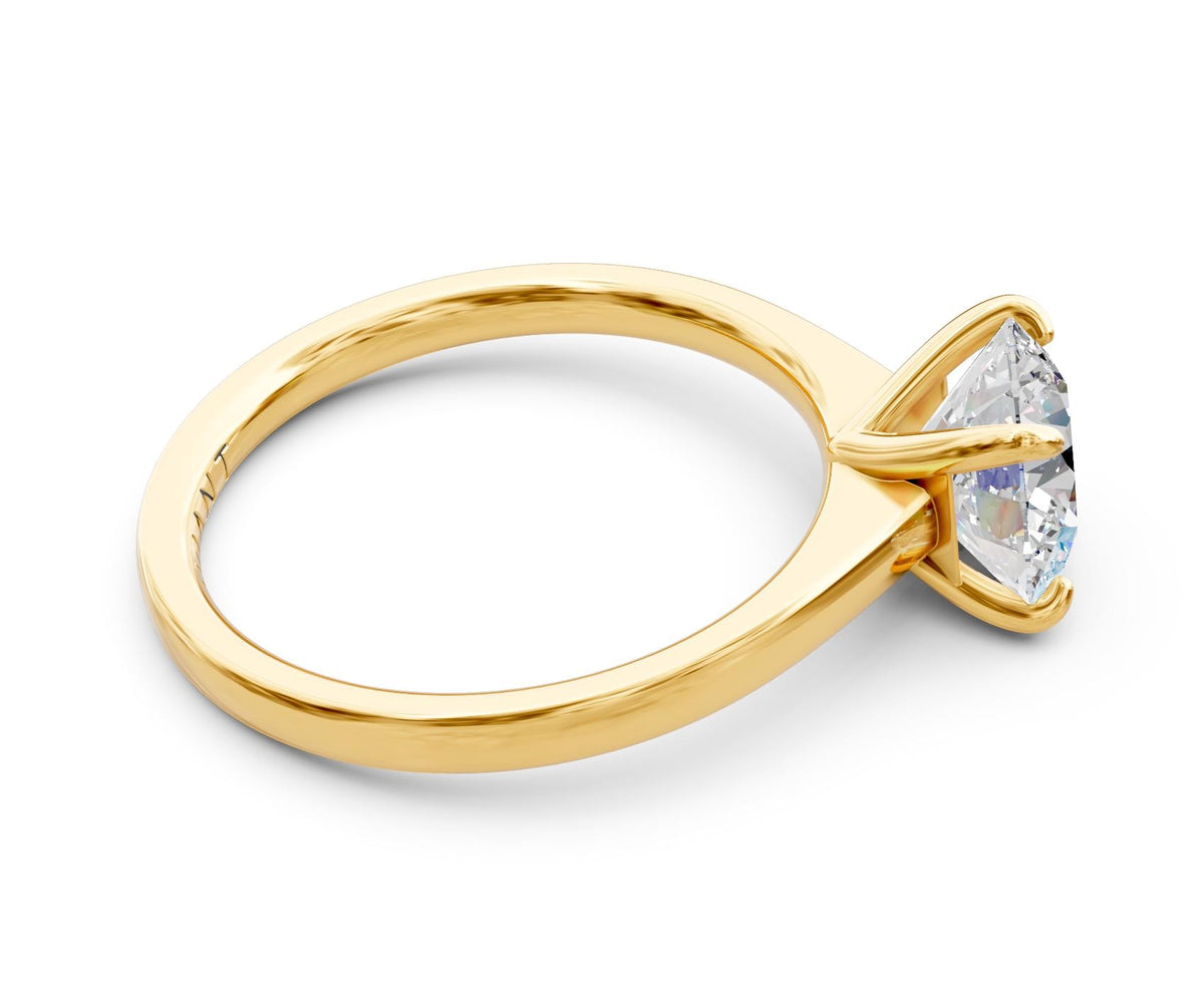 Ruby Solitaire with 2ct Round Lab Diamond
