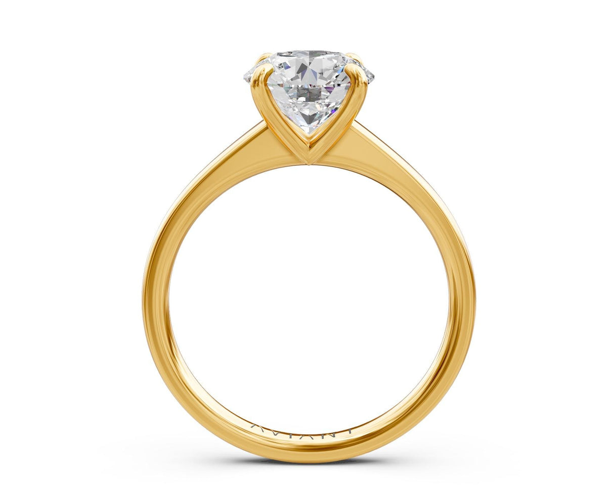 Ruby Solitaire with 2ct Round Lab Diamond