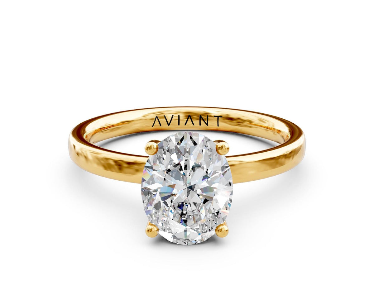 Scarlett Solitaire with 3ct Oval Lab Diamond