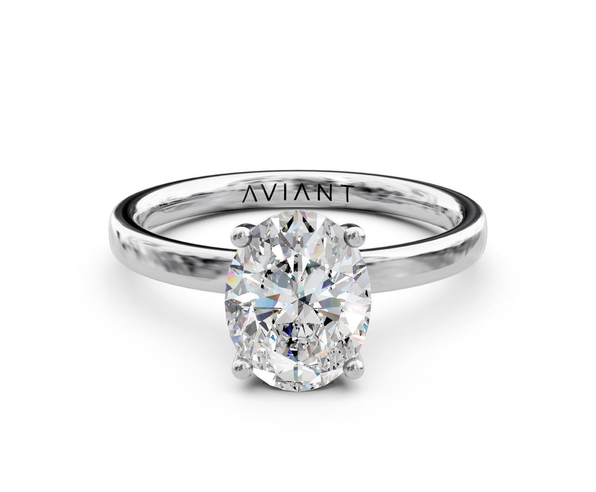 Scarlett Solitaire with 3ct Oval Lab Diamond