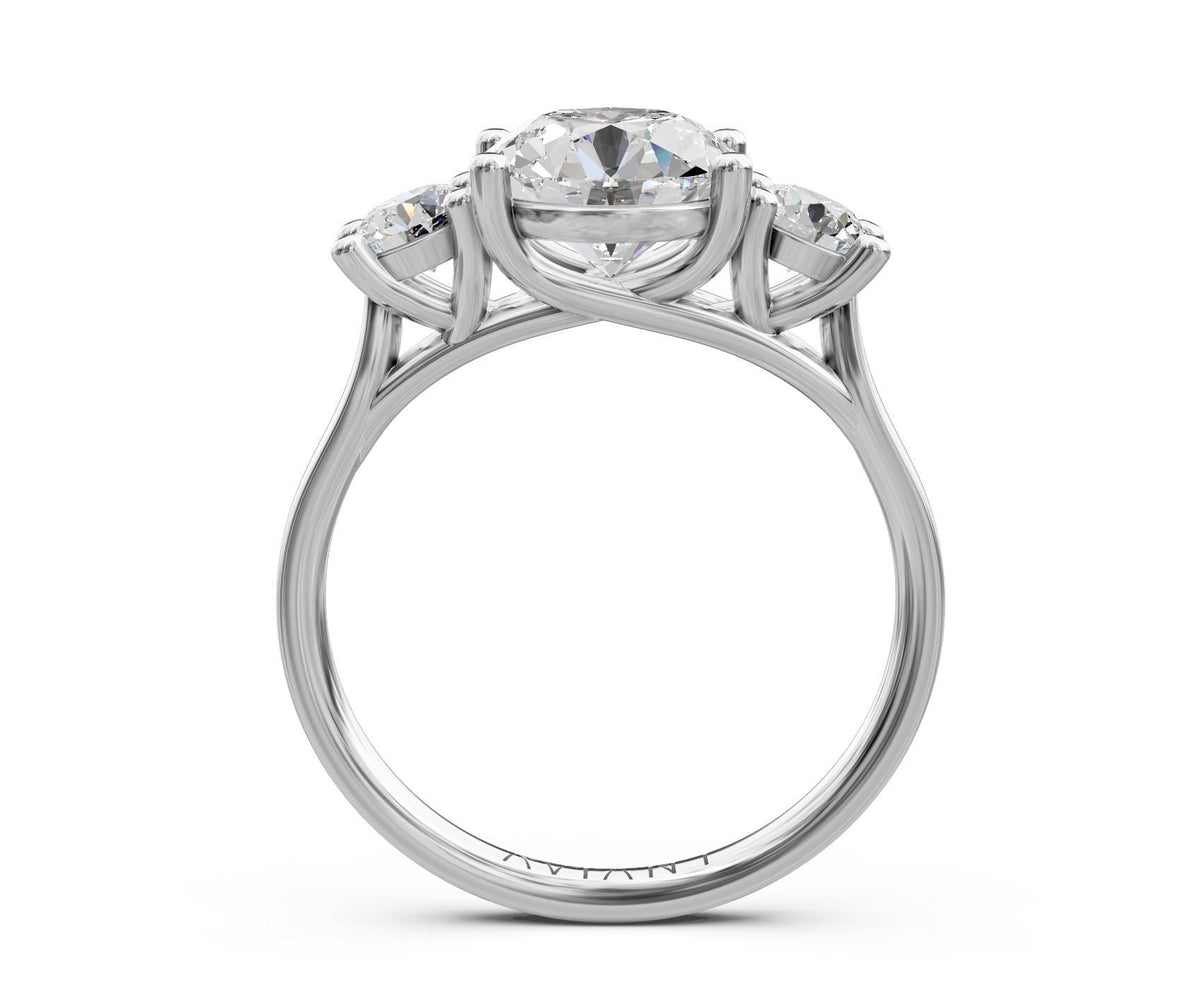 Valentina Three-Stone with 1ct Round Lab Diamond