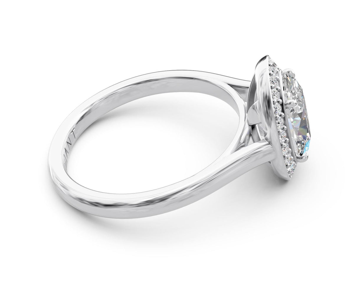 Ophelia Halo with 2ct Oval Lab Diamond