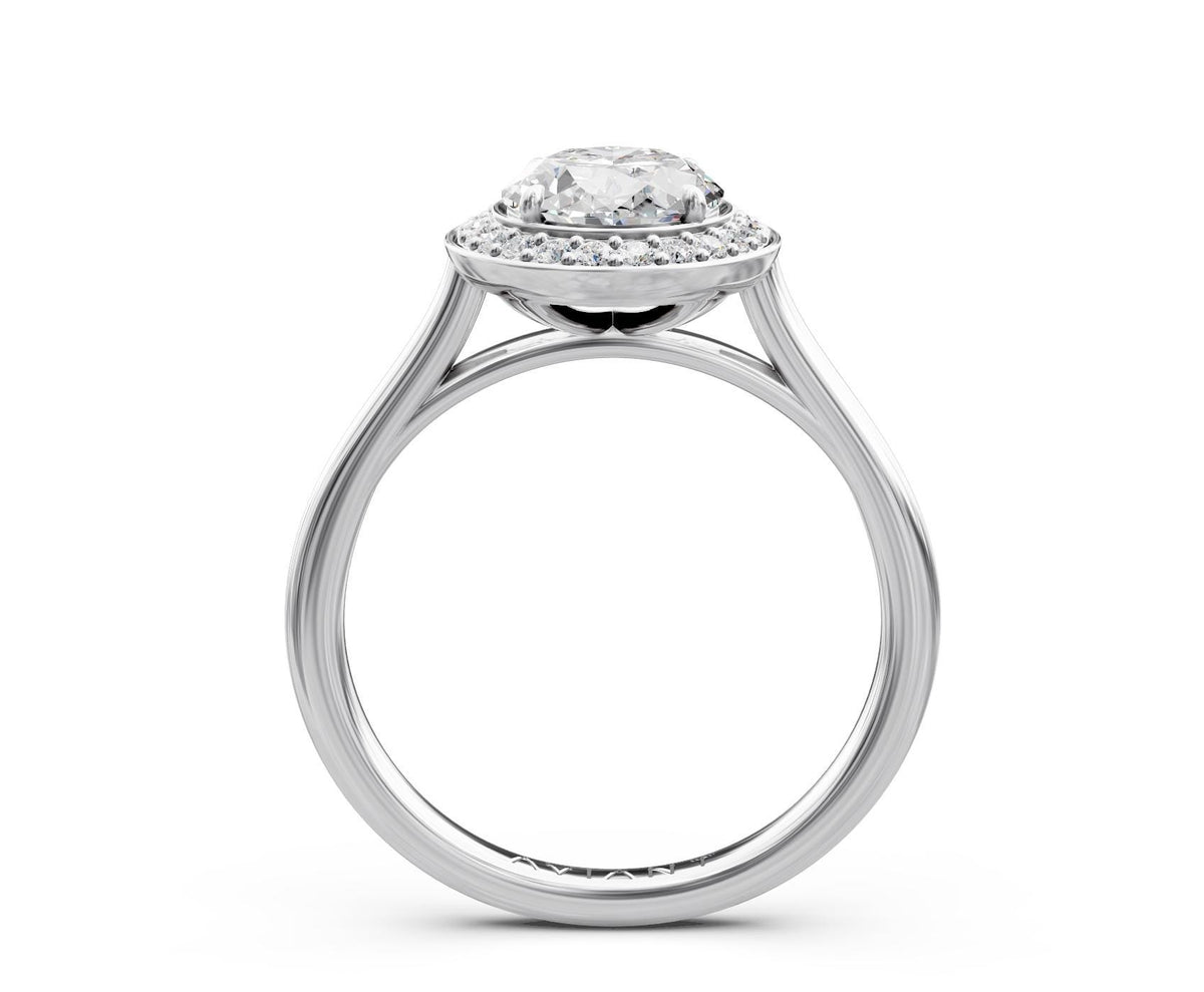 Ophelia Halo with 2ct Oval Lab Diamond