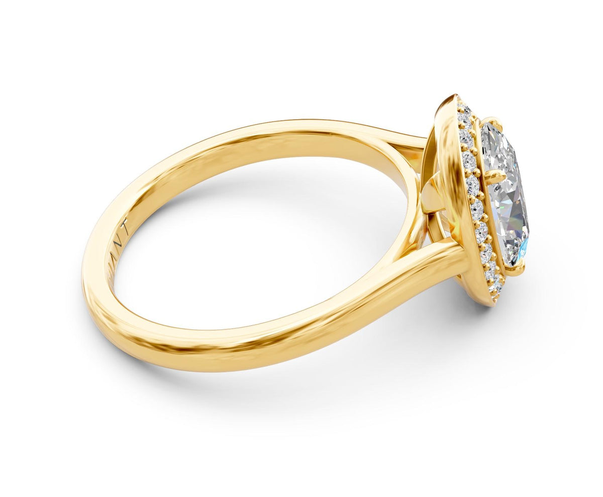 Ophelia Halo with 2ct Oval Lab Diamond