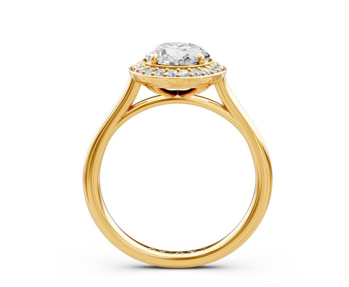 Ophelia Halo with 2ct Oval Lab Diamond