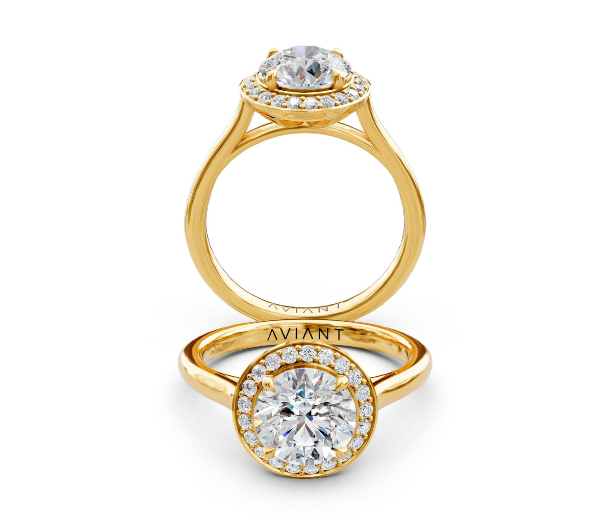 Noelle Halo with 2ct Round Lab Diamond