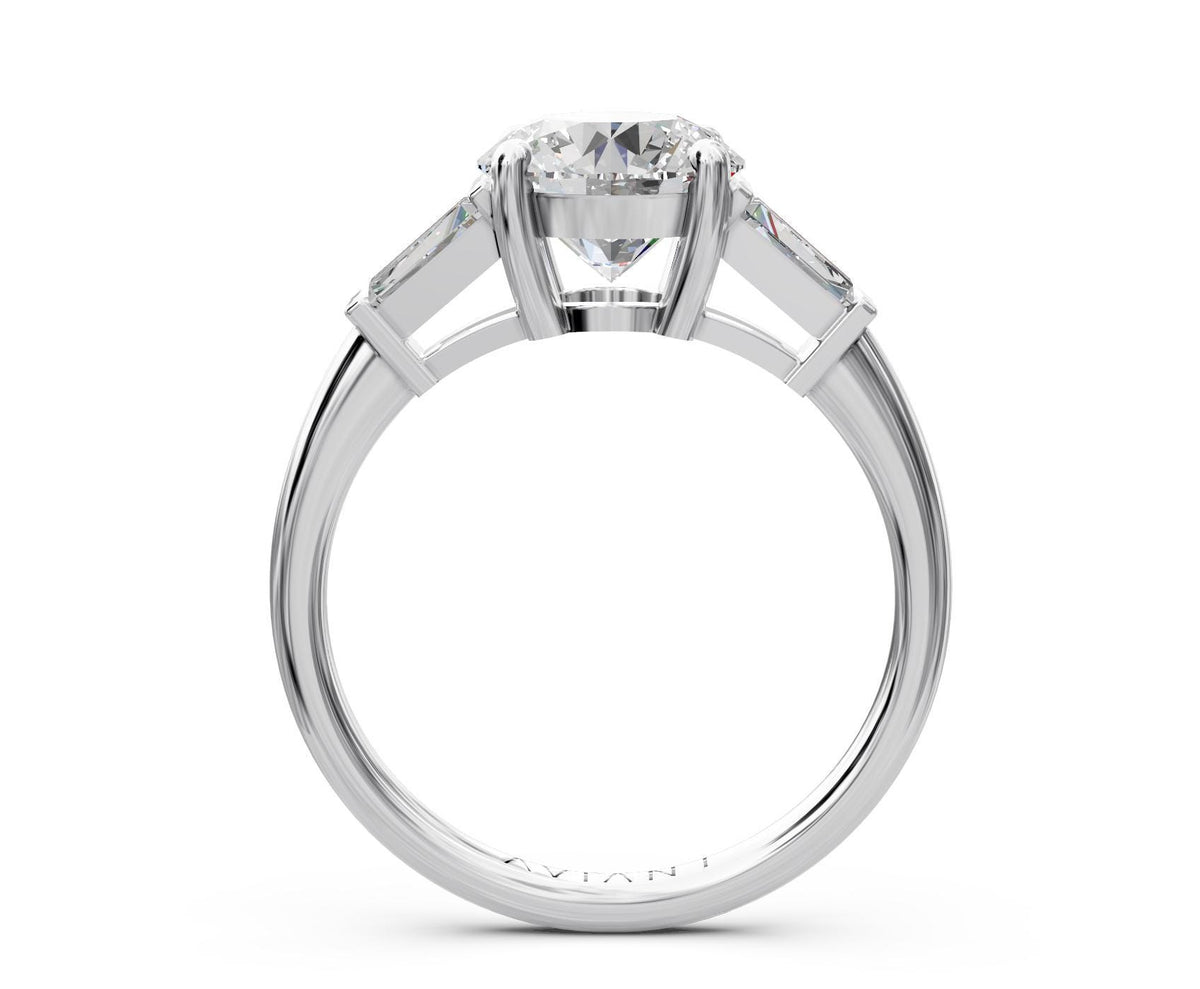 Josephine Three-Stone with 2ct Round Lab Diamond