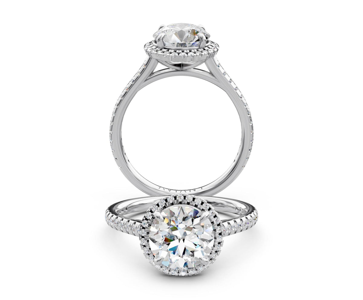Rosalind Halo with 2ct Round Lab Diamond