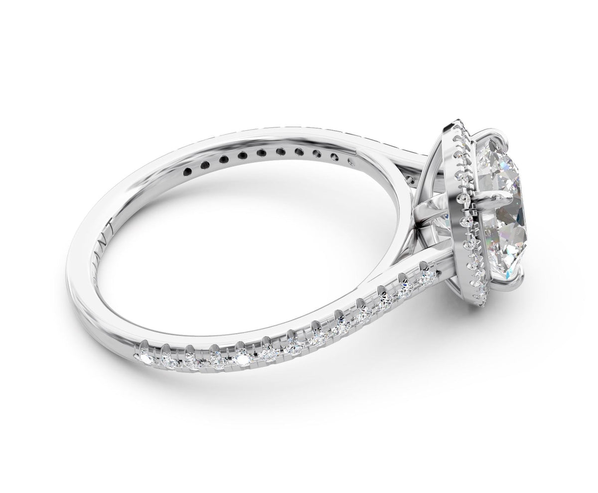 Rosalind Halo with 2ct Round Lab Diamond