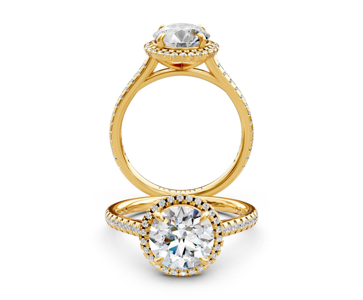 Rosalind Halo with 2ct Round Lab Diamond