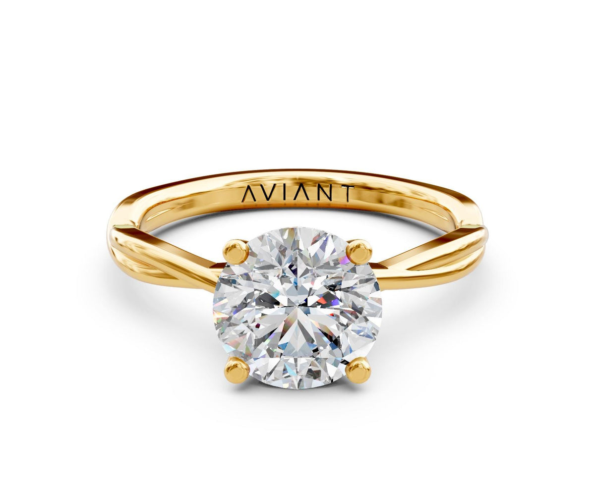 Bianca Solitaire with 2ct Round Lab Diamond
