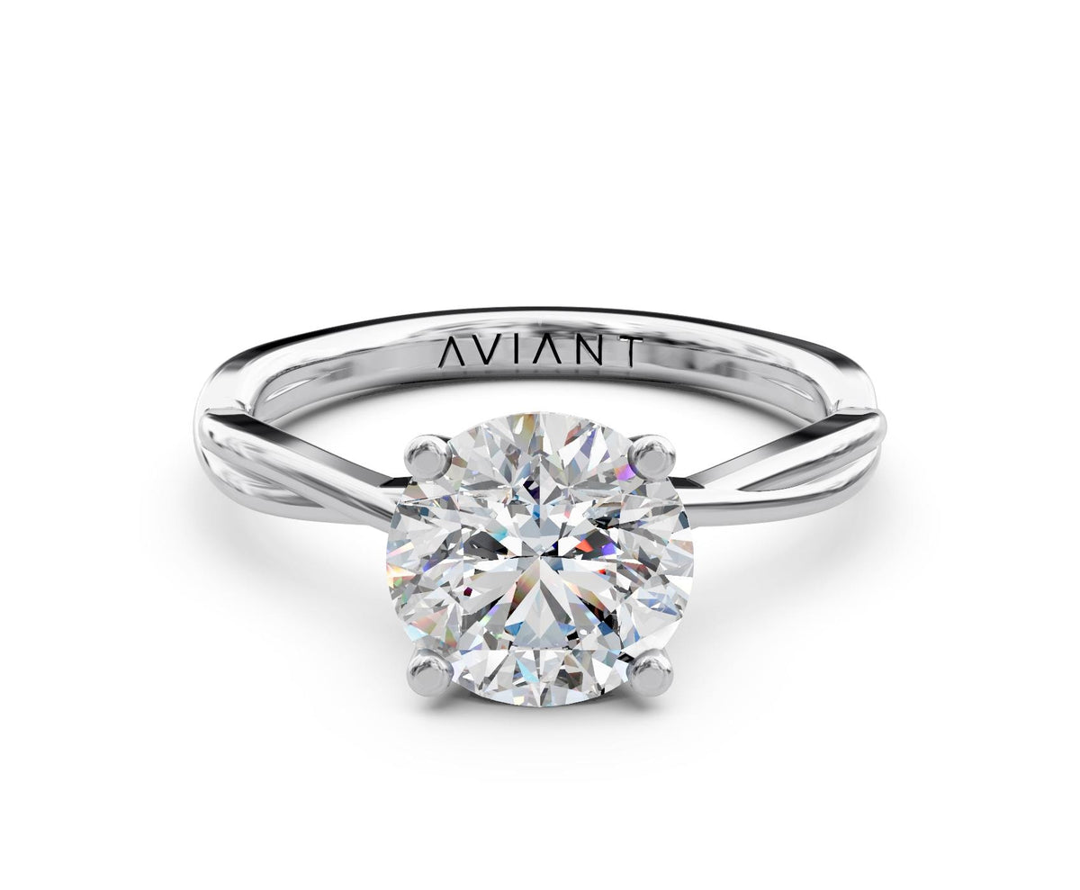 Bianca Solitaire with 2ct Round Lab Diamond