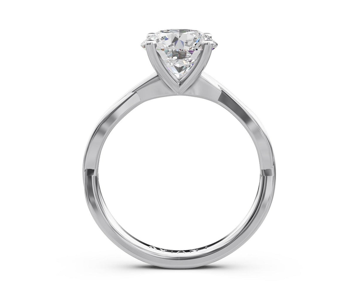 Bianca Solitaire with 2ct Round Lab Diamond