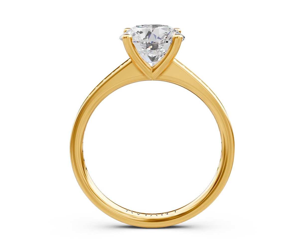 Nadia French Pavé with 3ct Round Lab Diamond