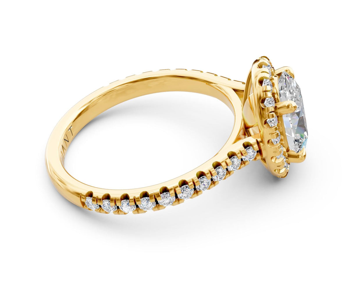 Vivian Halo with 1ct Oval Lab Diamond