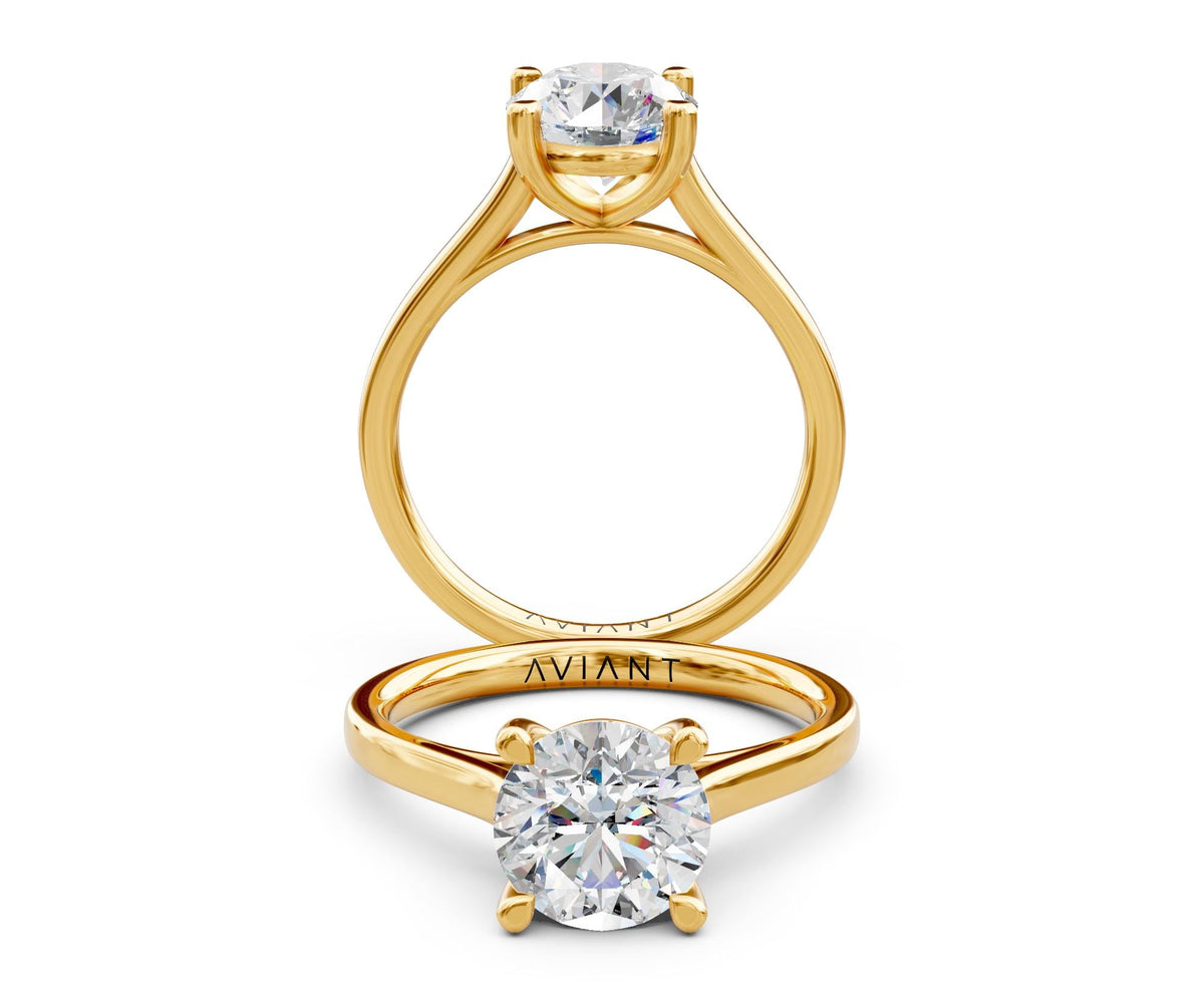 Elodie Solitaire with 1ct Round Lab Diamond