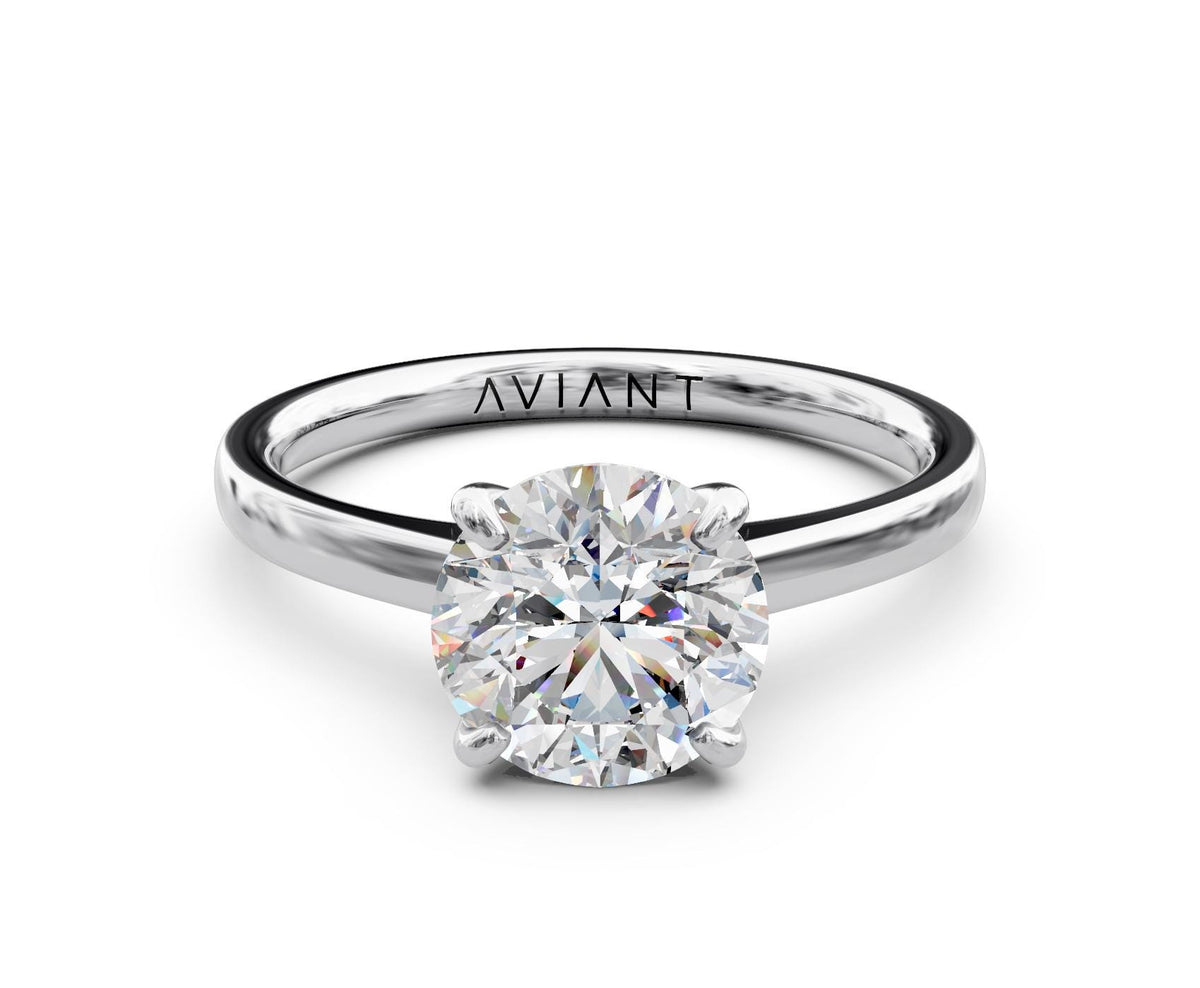 Ruby Solitaire with 2ct Round Lab Diamond