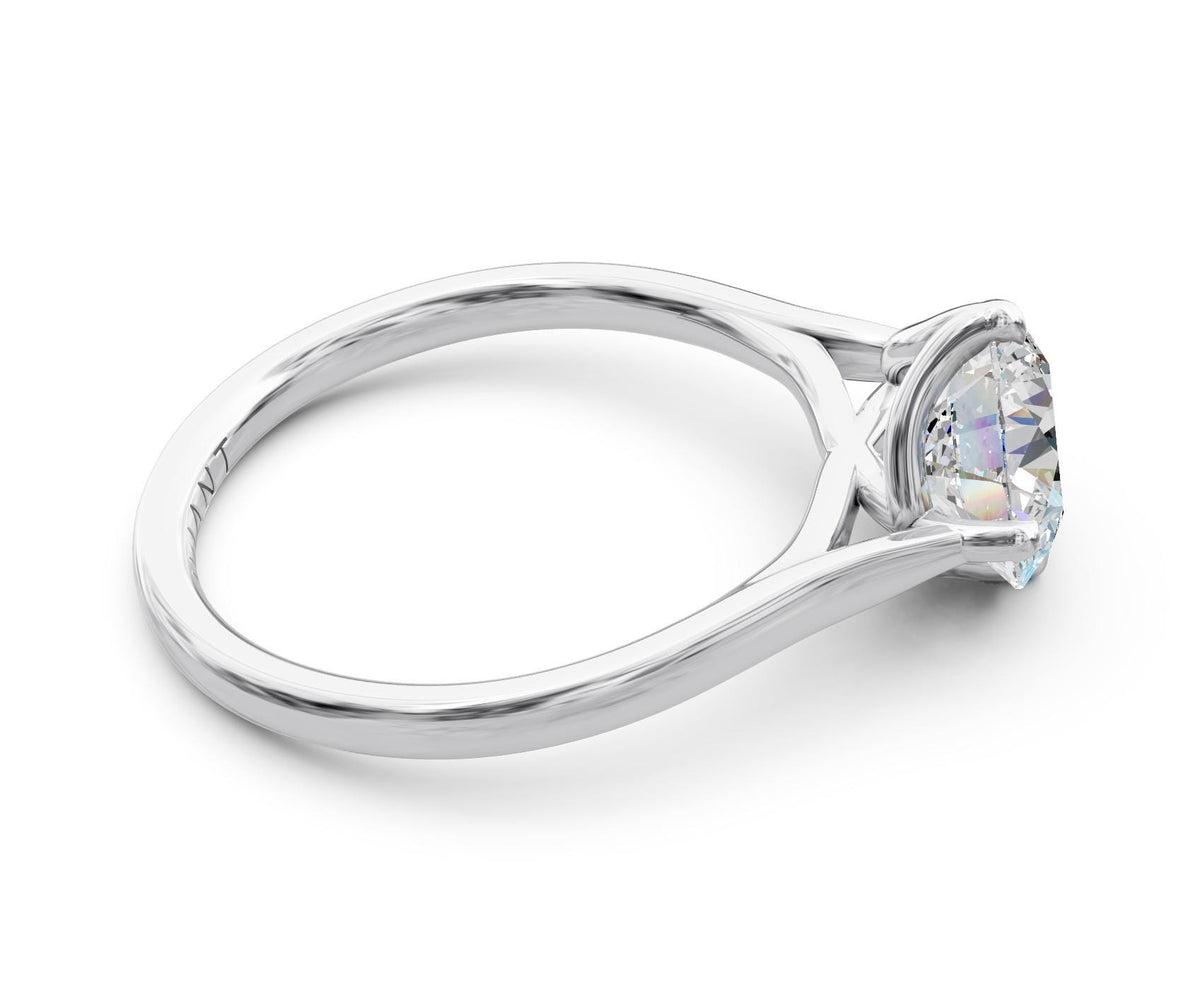 Gemma Solitaire with 3ct Round Lab Diamond